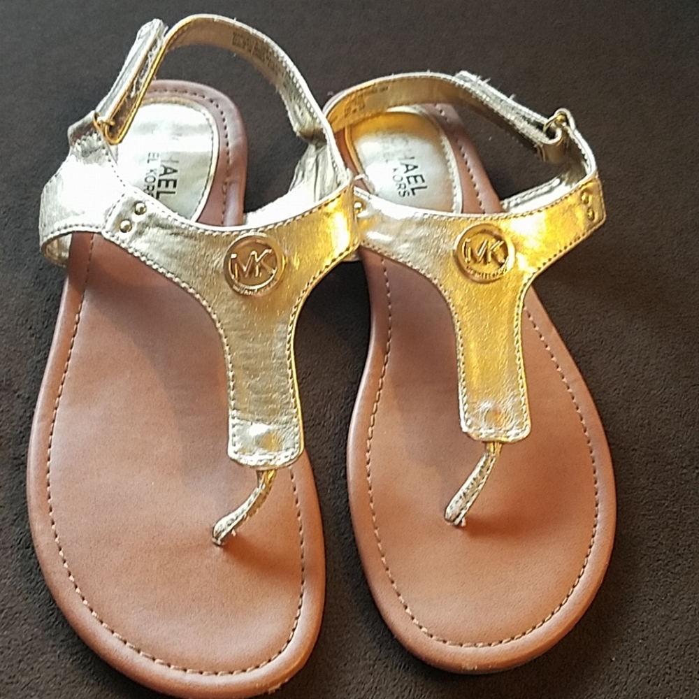 🌸Michael Kors gold womens sandals